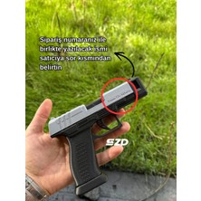 Szd Design Bölmeli Özel Yapım Tabanca Çakmak Saklama Kabı Çakmak