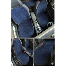 Tusba Market Araç Oto Koltuk Minderi Cepli 3’lü Set | Ön Sırt Destekli Minder & Arka Koltuk Oturma Minderi