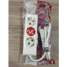 Mutlusan Ri-Tech 3’lü Grup Priz – 2 Metre Konforu Çoçuk Koruma