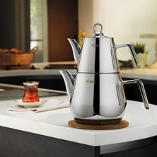 PremiumPort Solid Büyük Boy Çaydanlık Takımı 2 Litre, Şık ve Dayanıklı Tasarım