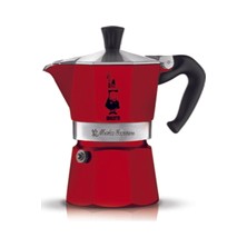 PremiumPort Kırmızı Moka Pot Express 3 Cup, Şık ve Pratik Kahve Demleme Aracı