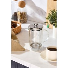 PremiumPort Paslanmaz Çelik French Press 600 Ml, Pratik ve Şık Kahve Demleme Aracı