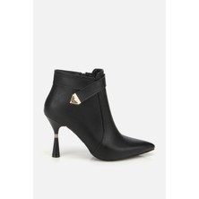 Yaya By Hotiç Kadın Siyah Ince Topuklu Bot