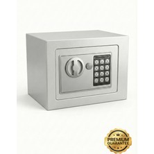 4Berry Dijital Şifreli Elektronik Kasa – Metal Gövdeli, Duvara Sabitlenebilir Güvenlik Kasası - Beyaz