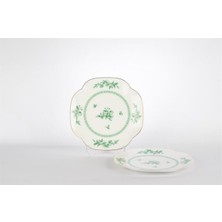 UltraMint Şık 2'li Tatlı Tabağı, 19CM, Zarif ve Modern Tasarım