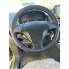 Stilix Garage Peugeot Bipper Araca Özel Dikmeli Direksiyon Kılıfı-Düz Siyah(Açıklamayı Okuynz)