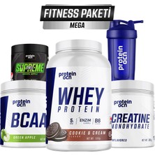 Proteinocean Fıtness Paketi Mega - Cookie & Cream  Yeşil Elma
