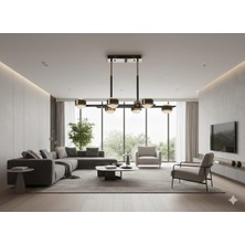 Alt ve Üst 3 Renk Işıklı  80CM  Platin ve Gold Renkli Avize