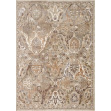 Eko Halı Sofia 02 Cream Gold Geleneksel Motifleri Modern Renk Paletiyle Buluşturan, Kolay Kullanımlı Şık Halı