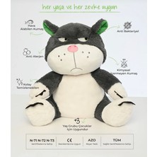 Dolce Mariee Sinirli Kedi Sabri 45 cm Peluş Oyuncak | Büyük Boy Sevimli Kedi Figürü