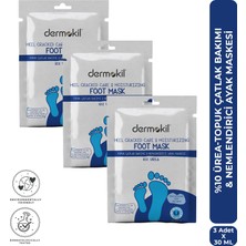 Dermokil %10 Üre Içeren Topuk Çatlak Bakımı & Nemlendirici Ayak Maskesi 30 ml x 3 Adet