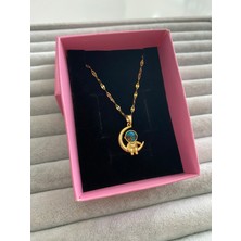 Pink Astronot Çelik Kolye