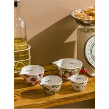 UltraMint Çok Amaçlı 4 Parça Seramik Ölçü Kabı Seti, Pratik ve Şık Tasarım