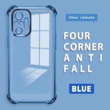 Ucuc Redmi Note 10 Pro Uyumlu Şeffaf Silikon Köşe Koruma Lens Korumalı Elektroplatlı Kenar Kılıf