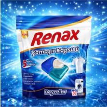 RENAX Çamaşır Kapsülü 30 Yıkama 5 Faktörlü Beyazlar