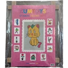 Kumtoys Etamin Işleme Seti E-7 Çocuklar Için Etamin Sanatı Etamin Seti, Dikdörtgen 23X16 cm