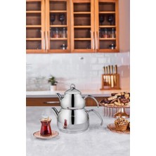 PremiumPort Paslanmaz Çelik Midi Çaydanlık Takımı, Şık ve Dayanıklı Tasarım