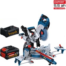 Bosch Gcm 18V-216 Dc 1x5,5 Ah Expert Akülü Gönye Kesme Makinesi