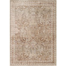 Eko Halı Sofia 01 Cream Gold Geleneksel Motifleri Modern Renk Paletiyle Buluşturan, Kolay Kullanımlı Şık Halı