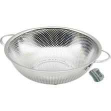 25CM  Metal Kulplu  Çelik Sepet Süzgeç Ince Tel Ayaklı (5405)