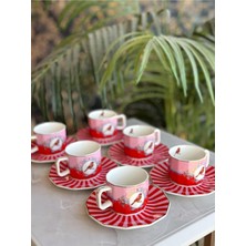 UltraMint Royking Pajaro Türk Kahvesi Fincan Takımı 6'lı Yılbaşı Hediye Seti