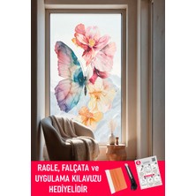 Dege Home Şeffaf, Desen Baskılı, Yapışkanlı Folyo. Duşakabin, Balkon, Mutfak, Banyo, Ofis Camı. Desen NO:13016