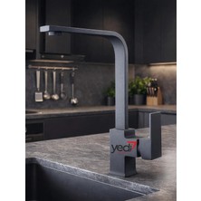 Fualora Kare Model Antrasit Mutfak Evye Bataryası