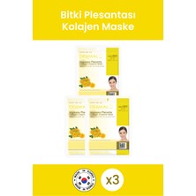 Dermal Sıkılaştırıcı, Yenileyici, Nemlendirici Bitki Plesantası Özlü Kolajen Maske 23 gr 3 Adet