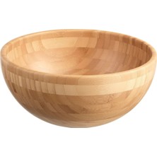 UltraMint Bambu Servis Kasesi 28 Cm, Salata Sunum, Ahşap Hacim 4.5 L