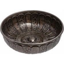 Airobazar Hamam Tası Osmanlı Motifli Metal Banyo Tası