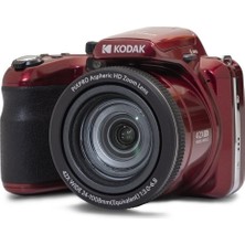 Kodak Pıxpro Astro Zoom AZ425 Dijital Fotoğraf Makinesi -20MP, 42X Optik Zoom, 3 Inç LCD Ekran, 1080P Full Hd Video, 24MM Geniş Açı (Kırmızı)