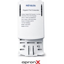 Apronx NVD-3401 1 In 4 Gigabit Out Poe Repeater Extender Waterproof