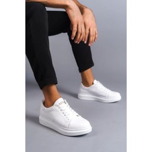 Zapatos SLW151 Boost Bağcıklı Cilt Erkek Günlük Sneaker Ayakkabı Cbt - Beyaz
