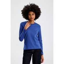 Rose Arya Mavi Uzun Kol Tshirt