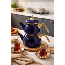 Pr Home Emaye Mini Model Emaye Çaydanlık Lacivert