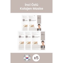 Dermal Aydınlatıcı, Nemlendirici Inci Özlü Kolajen Maske Gece Maske 23 gr 5 Adet