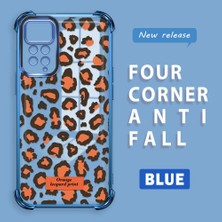 Ucuc Redmi Note 11 Pro 5g Uyumlu Şeffaf Silikon Köşe Koruma Lens Korumalı Elektroplatlı Kenar Kılıf Leopar Desen