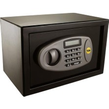Yale LCD Ekranlı Orta Boy Kasa Y-MS0000NFP - Standart Güvenlik -Master Şifre - 2 Adet 6 Şifeli Anahtar - 25 x 35 x 25 cm - Siyah