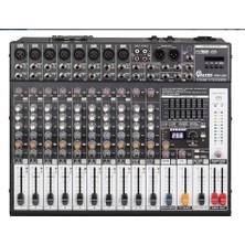 Alfon APM‑12300 12 Kanal Power Mikser | 2×300 W Rms | Usb/bt/mp3 256 Dsp 7‑band Eq