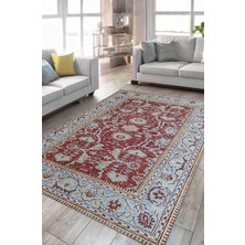 Çam Halı Anatolia 32-073 Etnik Eskitme Desenli Dokuma Tabanlı Yıkanabilir Şönil Salon ve Oda Halısı