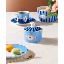 UltraMint Mavi Porselen Şekerlik, 300 Ml, Şık ve Zarif Tasarım