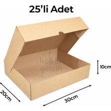 30X20X10 Yapıştırmalı Kesimli E-Ticaret Kargo Kutusu