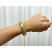 Kuyumcu Nurettin 10 gr (Gram) Grek Desenli Şarnel Bilezik 22 Ayar Altın Yatırımlık Işçiliksiz