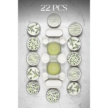 UltraMint Renkli ve Şık, 6'lı Kahvaltı Takımı Seti, Modern Sunumlar Için Ideal