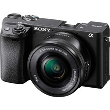 Sony Alpha 6400 | Aps-C Aynasız Kamera, Sony 16 – 50 mm Güçlü Zoom Objektifli | Insanlar ve Hayvanlar Için Göz Tanıma Özelliğine Sahip 0,02S Hızlı Otomatik Odaklama, 4K Film Çekimleri ve