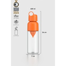Renga Moon 600 ml Tritan Sıkacaklı Detoks Matara 911028 Turuncu