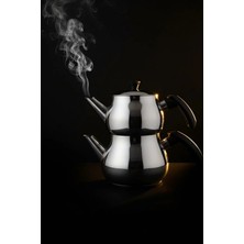 PremiumPort Şık Siyah Midi Çaydanlık Takımı, Ev ve Ofis Kullanımı Için Ideal