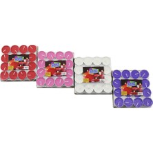 MERİVİA 32PCS Renkli Tea Light Yuvarlak Mum Mix - Herhangi Bir Renk Gönderilir (5405)