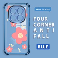 Ucuc Redmi Note 14 Pro 4g Uyumlu Şeffaf Silikon Köşe Koruma Lens Korumalı Elektroplatlı Kenar Kılıf Sevimli Tarz