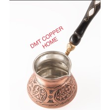 PremiumPort El Işlemeli 6 Kişilik Gaziantep Bakır Türk Kahve Cezvesi